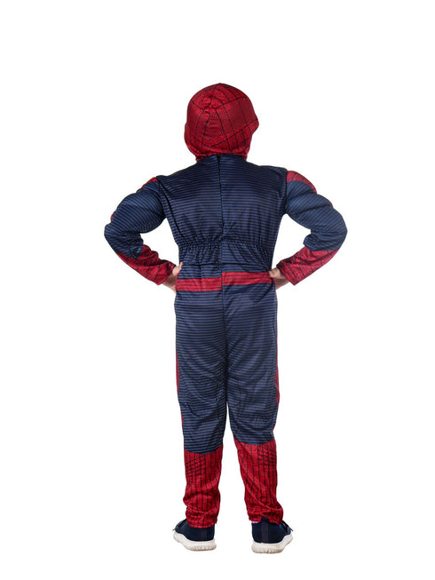 BookMyCostume Red Blue Superhero Muscle Look Kids Fancy Dress Costume - Imported